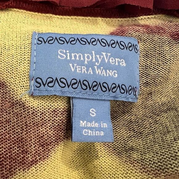 Simply Vera Wang Women's Ruffled Cardigan Boho Small - Picture 5 of 6